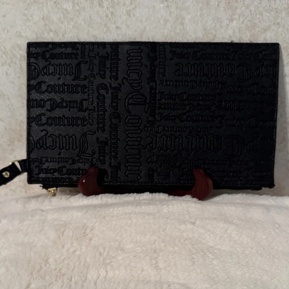 Juicy Couture Black Embossed Clutch